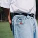 New Cross-border European And American Retro Style Elephant Print Jeans, High Street Simple Loose Casual Wide-leg_mkmklike.com