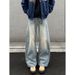 Bamboo Water Washed Scimitar Jeans Men's Autumn American High Street Vibe Pants Trendy Brand Loose Wide Leg Casual_mkmklike.com