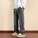 Jeans Men's Spring And Autumn New Straight Loose Versatile Casual Pants Summer Junior High School Students Teen Pants_mkmklike.com
