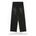 Men's Black Washed Denim Pants – Vintage Straight-Leg Jeans For Urban Streetwear & High Fashion Styling (S-3XL, Charcoal Black, Mid-Rise)_mkmklike.com