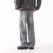 American High Street Washed Slightly Flared High-end Sense Ribbon Stripe Jeans Men's Autumn Straight Wide-leg Pants_mkmklike.com