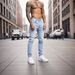 Men's Retro Washed Straight Leg Skinny Jeans Cool Stylish Trendy Versatile Commuter Trousers_mkmklike.com