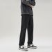 Men's Clothing Fleece Lined Stretch Jeans Autumn Winter Thick Solid Color Slim Fit Straight Leg Pants Basic Style Archer0603_mkmklike.com