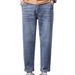Jeans Men's Straight Loose 2024 Autumn New Trendy Brand American Tapered Versatile Casual Retro Long Pants_mkmklike.com