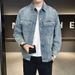 2025 Spring And Autumn New Shirt-style Washed Men, Loose Casual Versatile Stylish Denim Jacket For Men_mkmklike.com