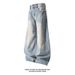 Men's Bamboo Joint Washed Curved Jeans Loose Wide Leg Casual Trousers Mid Waist Straight Pants Autumn Style High Street Vibe Black Blue_mkmklike.com