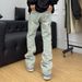 Men's Washed Tapered Jeans – Raw Hem & Patchwork Design (Streetwear, Vintage Wash, Straight Fit, S-3XL)_mkmklike.com