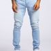 Men's Slim Fit Jeans - Vintage Washed Denim Pants With Stretch Comfort, Classic Straight Leg For Casual & Streetwear (Multiple Colors & Sizes)_mkmklike.com