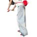 Unisex Retro Cool Washed Distressed Jeans Loose Straight Leg Wide Leg Floor Length Pants High Street Style_mkmklike.com