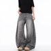 Men's Clothing Women's High Rise Curved Blade Jeans Stylish Splatter Paint Design Spring American Retro High Street Fashion Niche Couple Pants_mkmklike.com