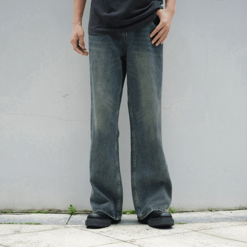 Nordmann Men's Jeans 2025 New American Retro High Street Casual Trendy Brand Versatile Cool Straight Loose Long Pants_mkmklike.com
