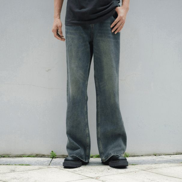 Nordmann Men's Jeans 2025 New American Retro High Street Casual Trendy Brand Versatile Cool Straight Loose Long Pants_mkmklike.com