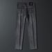 Men's Clothing New Light Luxury Style European Station Cement Black And Gray Denim Trousers Stretch Tencel Lyocell Jeans Men's Trendy Brand_mkmklike.com