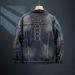 Loom Spring Autumn 2024 New European American Street Style Denim Jacket For Men, Turn-Down Collar Casual Jacket, Men's_mkmklike.com