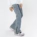 Nordmann High Street Jeans Men New Style Split Hem Design American Loose Straight Cool Casual Pants_mkmklike.com