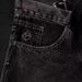 Men's Big Boy Embroidered Skateboard Loose Fit Denim Shorts_mkmklike.com