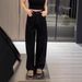 2024 Autumn/Winter New Wide-Leg Jeans For Plus-Size Women, Elastic Loose Fit, High-Waisted, Slimming, Straight-Leg_mkmklike.com