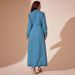 K Women's New Denim Button Cardigan Coat Dress Style;_mkmklike.com