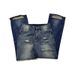 Men's Retro Distressed Denim Jeans Vintage Streetwear Baggy Straight Flared Workwear Style Blue Pants_mkmklike.com