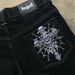 Cross-border Dark-style Embroidered Jeans, Straight Wide-leg For Men And Women, Y2K Skull Trendy Loose Hip-hop_mkmklike.com