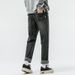 High Elasticity Jeans Men's Small Feet Loose Retro Washed Trendy Brand Harlan Pants Large Size Middle Waist Youth Control Price 108 Meters Can_mkmklike.com