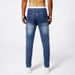 Men's Motorcycle Style Stretch Denim Jeans - Slim Fit Tapered Leg Casual Pants With Comfort Flex_mkmklike.com