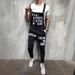 Men's Clothing Bib Pants, Slim Fit, Slim Men's Pants, Popular Men's Bib Pants_mkmklike.com