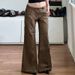 Grunge Y2k Brown Wide Leg Jeans Vintage 2000s Low Rise Baggy Denim Pants Women Casual Streetwear Trousers Korean Fashion_mkmklike.com