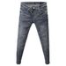 Men's Multi-Pocket Patchwork Jeans – Slim Fit Stretch Denim With Urban Street Style | Trendy Straight-Leg Pants For Youth_mkmklike.com