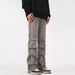 Men's & Women's Vintage Washed Distressed Jeans – High-Waisted Flared Pants With Raw Hem & Streetwear Style_mkmklike.com