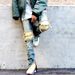 Men's Clothing High Street Fashion Brand Washed Slim Zipper Knee Ripped Jeans Men's Trousers_mkmklike.com