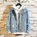 Northfold Spring Men's Ripped Jacket For Students, Stylish Korean Version, Casual Denim Coat, Trendy_mkmklike.com