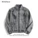 Loom European And American Style Heavy-duty Motorcycle Denim Jacket For Men, Niche Trendy Brand, High Street Loose Washed_mkmklike.com