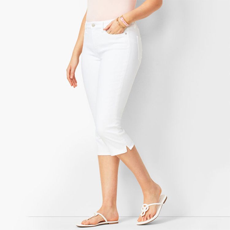 Cross-Border Sales Wish European And American Jeans Slim Fit Slimming Denim 7/8 Women's Pants_mkmklike.com