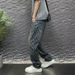 Men's All-Over Print Jacquard Jeans | Retro American Streetwear Baggy Straight Leg Pants For Casual Wear_mkmklike.com