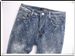 Men's Vintage Studded Flare Jeans - Light Blue Argyle Jacquard Denim Pants - Retro High Street Slim Fit Trousers For Men_mkmklike.com