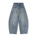 Fun Star Decoration Design Sense Scimitar Jeans Men's Vibe Trend American Style Personality Small Banana Wide-Leg Long_mkmklike.com