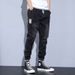 Men's Plus Size Cargo Jogger Pants - Loose Fit Cropped Harem Style Casual Trousers For Spring & Autumn_mkmklike.com