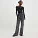 Old High-waisted Side Zipper Jeans Spring Women's Straight Tube Loose And Thin_mkmklike.com