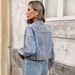 K New Nail Bead Loose Slimming Casual Short Denim Top Jacket For Women_mkmklike.com