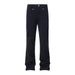 Vibe Trendy Flared Jeans American Street Style Men's Multi-Pocket Design Deconstructed Solid Color Casual Pants_mkmklike.com