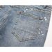 Men's Whiskered Jeans Trendy Hip Hop Hand Drawn Splatter Removal All Season Versatile Trousers New_mkmklike.com
