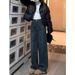 2025 New Straight-Leg Jeans Wo, Narrow Wide-Leg Petite Figures, Loose Fit, Plus Size, Slimming Pants For Plus-Size_mkmklike.com