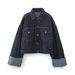 Cross-Border European American Women's Clothing INS Hot-Selling Denim Jacket And Flared Cuffed Pants Set_mkmklike.com