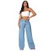 New Floor-length Low-rise Casual Straight Wide-leg Jeans Trousers_mkmklike.com