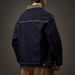Thickened Velvet, Premium Feel, Color Blocked Washed Denim Jacket, Men's Casual Workwear Jacket_mkmklike.com