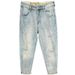 Men's Clothing Tapered High End Nine Point Jeans Men's Skinny Pants Retro Light Blue Handsome Scraped Spring And Summer Thin Nine Point Pants Handsome_mkmklike.com