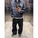 Original Color Wide-Leg Jeans For Men American Retro Baggy Style Loose Straight Long Pants_mkmklike.com