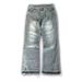 European And Cross-border Fashion Retro American High Washed Distressed Raw Edge Jeans, Unique Street Casual Straight_mkmklike.com
