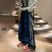 Men's Loose Straight Leg Jeans Wide Leg Pants Autumn Winter Style American High Street Vibe Design Niche Style_mkmklike.com
